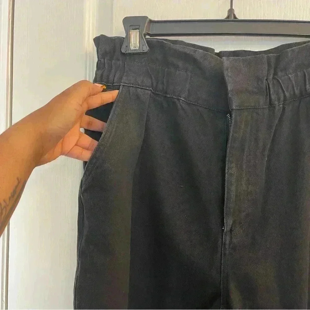 Acid-Washed Pair Of Paperbag Jeans By CULPOS X INC. - Picture 8 of 15